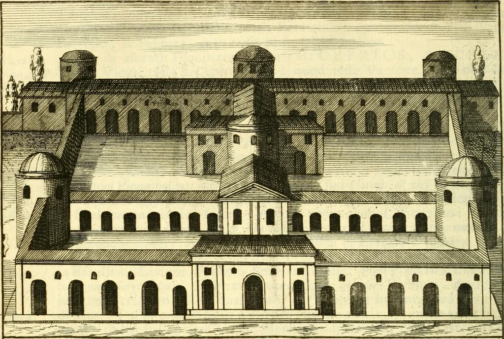 An illustration from Alexandri Donati e Societate Jesu Roma vetus ac recens : utriusque ædificiis illustrata : in multis locis aucta, castigatior reddita, indice locupletissimo & figuris aeneis illustrata, 1695, leaf 319