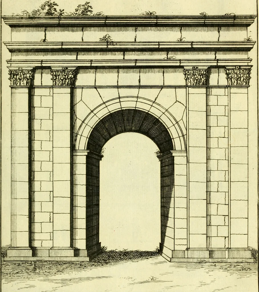 An illustration from Alexandri Donati e Societate Jesu Roma vetus ac recens : utriusque ædificiis illustrata : in multis locis aucta, castigatior reddita, indice locupletissimo & figuris aeneis illustrata, 1695, leaf 324