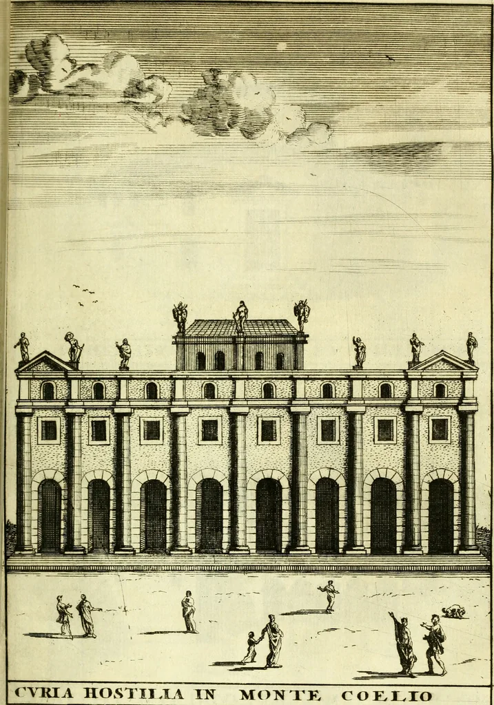 An illustration from Alexandri Donati e Societate Jesu Roma vetus ac recens : utriusque ædificiis illustrata : in multis locis aucta, castigatior reddita, indice locupletissimo & figuris aeneis illustrata, 1695, leaf 342