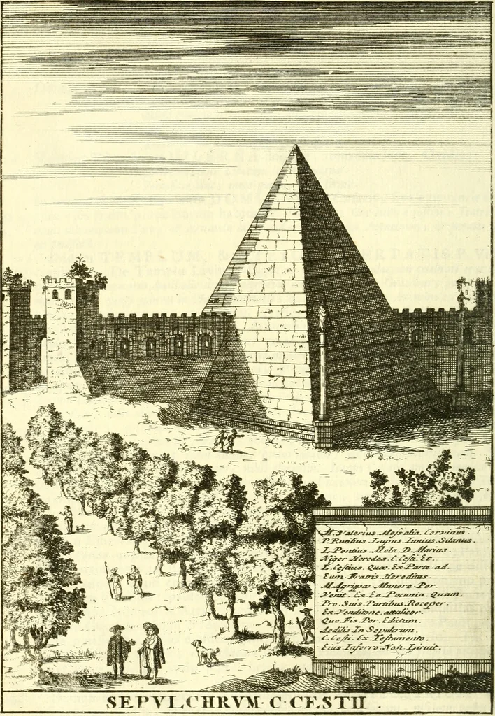 An illustration from Alexandri Donati e Societate Jesu Roma vetus ac recens : utriusque ædificiis illustrata : in multis locis aucta, castigatior reddita, indice locupletissimo & figuris aeneis illustrata, 1695, leaf 353