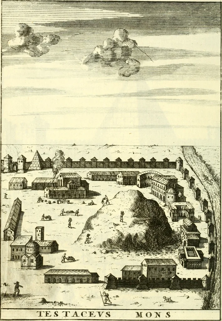 An illustration from Alexandri Donati e Societate Jesu Roma vetus ac recens : utriusque ædificiis illustrata : in multis locis aucta, castigatior reddita, indice locupletissimo & figuris aeneis illustrata, 1695, leaf 355