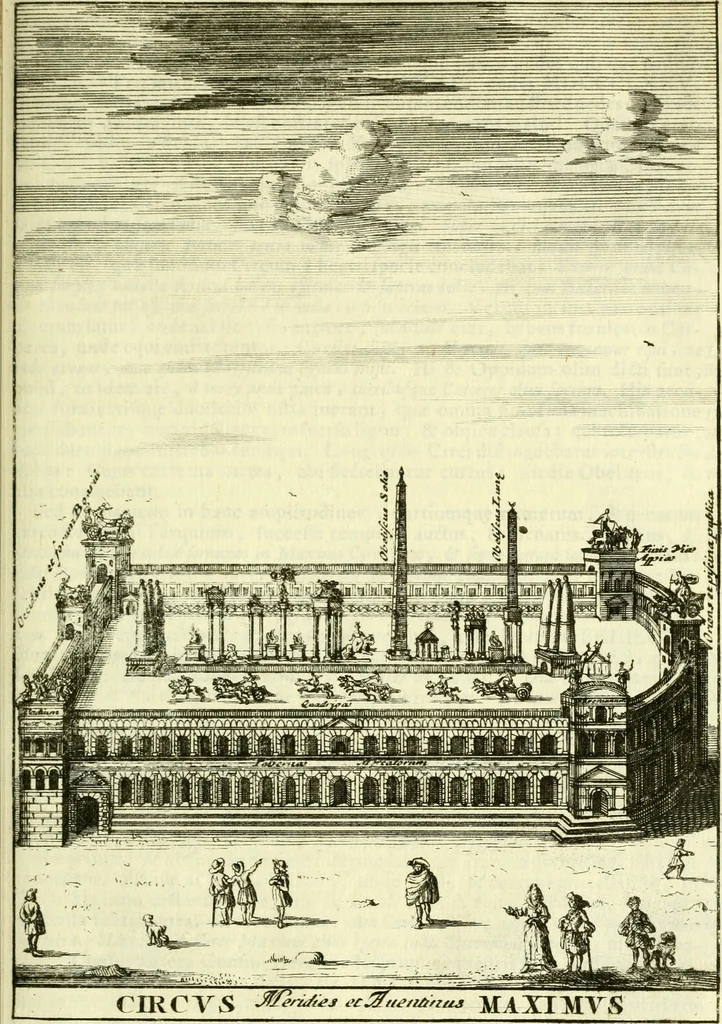An illustration from Alexandri Donati e Societate Jesu Roma vetus ac recens : utriusque ædificiis illustrata : in multis locis aucta, castigatior reddita, indice locupletissimo & figuris aeneis illustrata, 1695, leaf 364