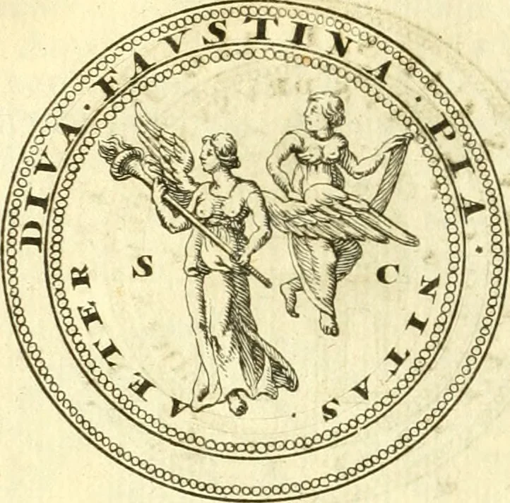 An illustration from Alexandri Donati e Societate Jesu Roma vetus ac recens : utriusque ædificiis illustrata : in multis locis aucta, castigatior reddita, indice locupletissimo & figuris aeneis illustrata, 1695, leaf 411
