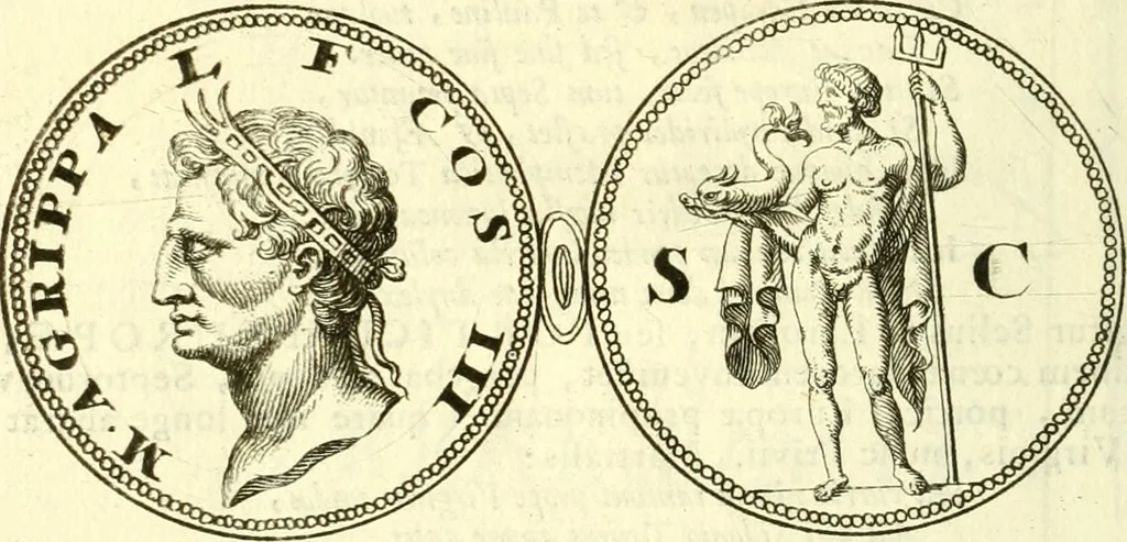 An illustration from Alexandri Donati e Societate Jesu Roma vetus ac recens : utriusque ædificiis illustrata : in multis locis aucta, castigatior reddita, indice locupletissimo & figuris aeneis illustrata, 1695, leaf 423