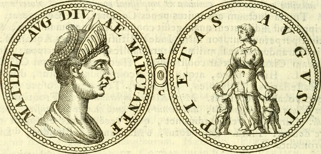 An illustration from Alexandri Donati e Societate Jesu Roma vetus ac recens : utriusque ædificiis illustrata : in multis locis aucta, castigatior reddita, indice locupletissimo & figuris aeneis illustrata, 1695, leaf 429