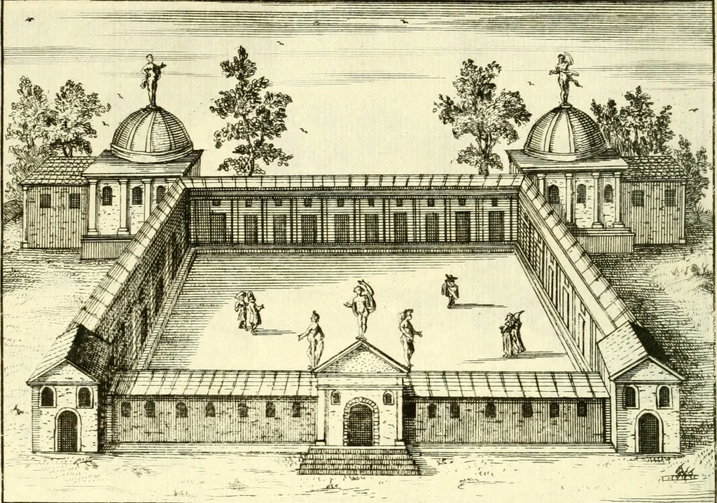 An illustration from Alexandri Donati e Societate Jesu Roma vetus ac recens : utriusque ædificiis illustrata : in multis locis aucta, castigatior reddita, indice locupletissimo & figuris aeneis illustrata, 1695, leaf 443