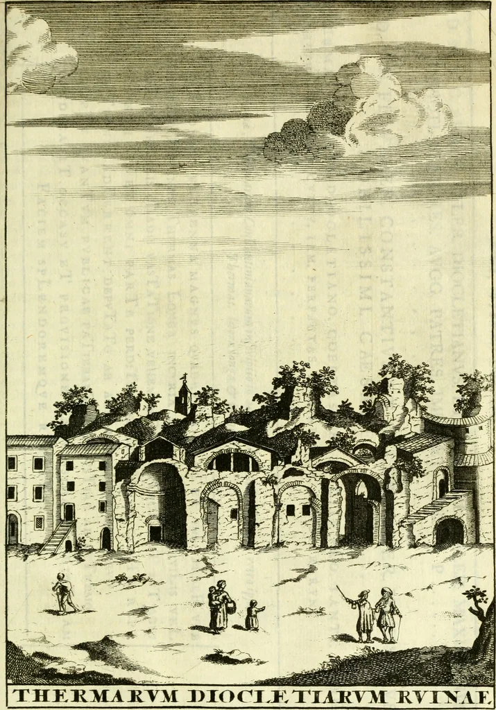 An illustration from Alexandri Donati e Societate Jesu Roma vetus ac recens : utriusque ædificiis illustrata : in multis locis aucta, castigatior reddita, indice locupletissimo & figuris aeneis illustrata, 1695, leaf 456