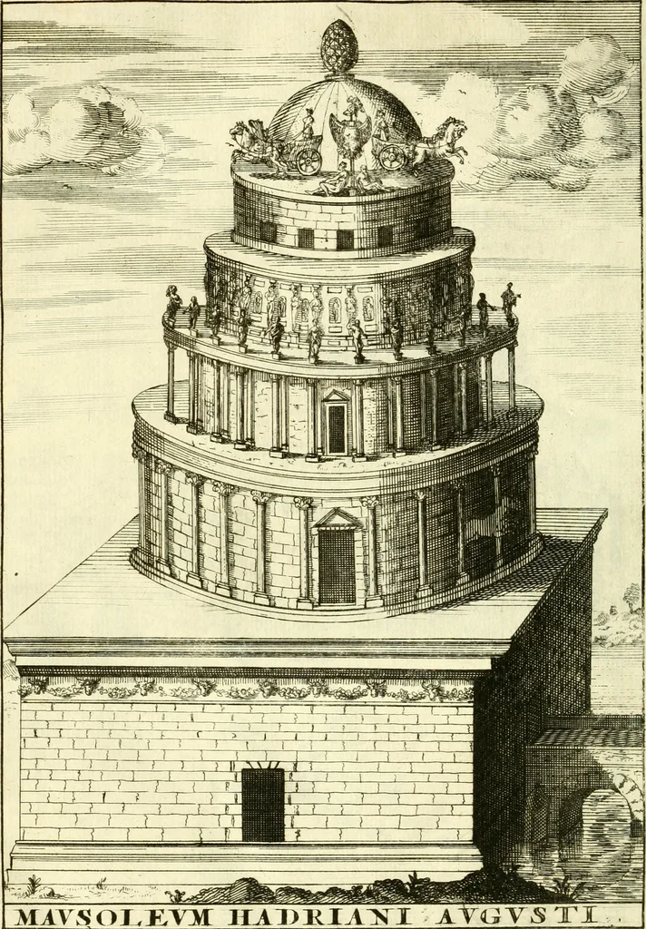 An illustration from Alexandri Donati e Societate Jesu Roma vetus ac recens : utriusque ædificiis illustrata : in multis locis aucta, castigatior reddita, indice locupletissimo & figuris aeneis illustrata, 1695, leaf 505