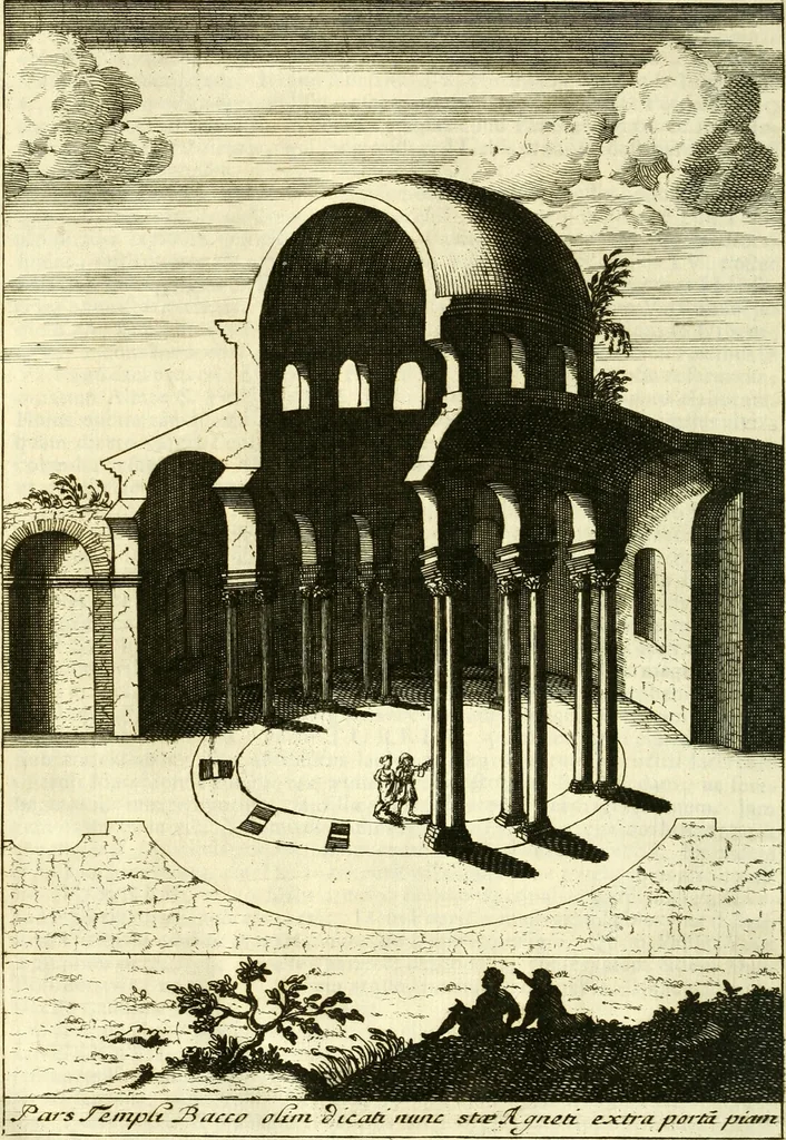 An illustration from Alexandri Donati e Societate Jesu Roma vetus ac recens : utriusque ædificiis illustrata : in multis locis aucta, castigatior reddita, indice locupletissimo & figuris aeneis illustrata, 1695, leaf 511