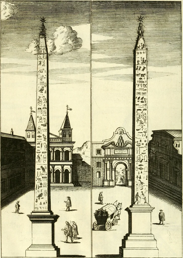 An illustration from Alexandri Donati e Societate Jesu Roma vetus ac recens : utriusque ædificiis illustrata : in multis locis aucta, castigatior reddita, indice locupletissimo & figuris aeneis illustrata, 1695, leaf 543