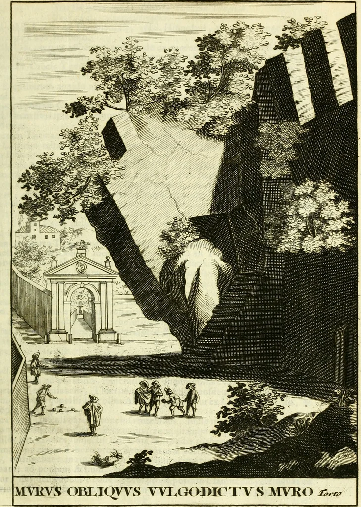 An illustration from Alexandri Donati e Societate Jesu Roma vetus ac recens : utriusque ædificiis illustrata : in multis locis aucta, castigatior reddita, indice locupletissimo & figuris aeneis illustrata, 1695, leaf 76