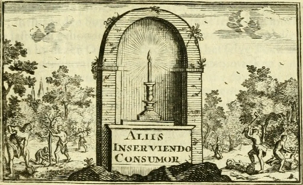 An illustration from Alexandri Donati e Societate Jesu Roma vetus ac recens : utriusque ædificiis illustrata : in multis locis aucta, castigatior reddita, indice locupletissimo & figuris aeneis illustrata, 1695, leaf 8