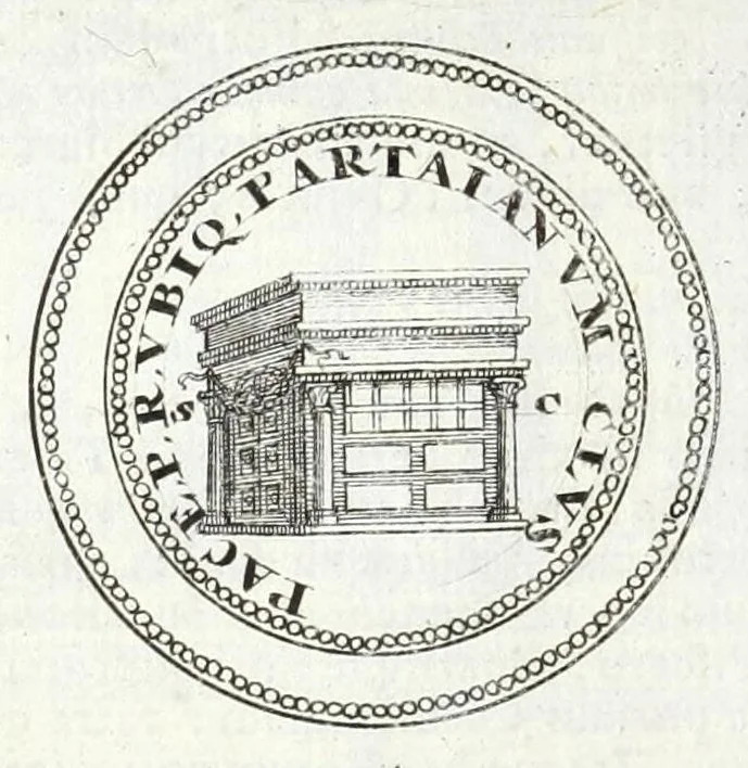 An illustration from Alexandri Donati e Societate Jesu, Roma vetus ac recens, utriusque aedificiis illustrata : in multis locis aucta, castigatior reddita, indice locupletissimo, & figuris aeneis illustrata, 1695, leaf 232