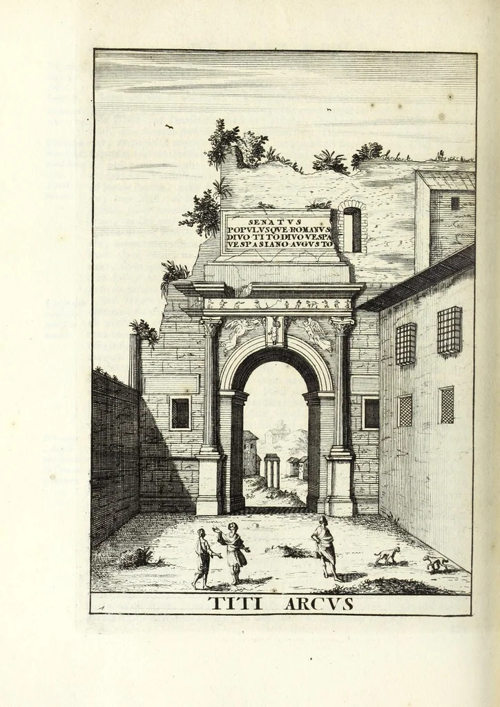 An illustration from Alexandri Donati e Societate Jesu, Roma vetus ac recens, utriusque aedificiis illustrata : in multis locis aucta, castigatior reddita, indice locupletissimo, & figuris aeneis illustrata, 1695, leaf 270