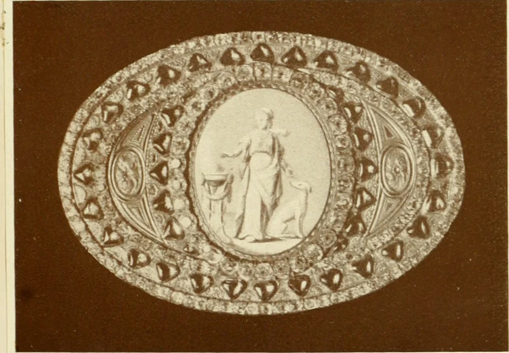 An illustration from Alfavitny ukazatel s.-peterburgskikh zolotykh i serebrianykh diel masterov, iuvelirov, graverov i proch., 1714-1814, 1907, leaf 42