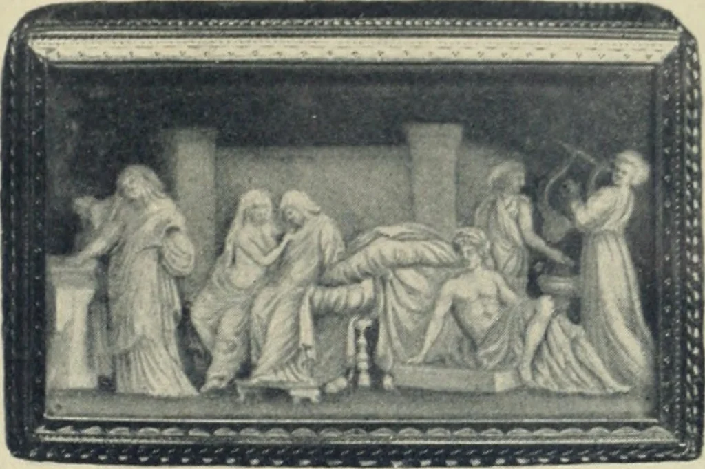 An illustration from Alfavitny ukazatel s.-peterburgskikh zolotykh i serebrianykh diel masterov, iuvelirov, graverov i proch., 1714-1814, 1907, leaf 44