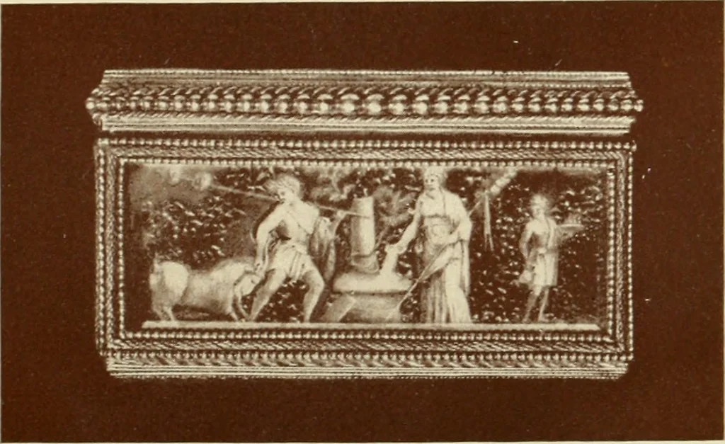 An illustration from Alfavitny ukazatel s.-peterburgskikh zolotykh i serebrianykh diel masterov, iuvelirov, graverov i proch., 1714-1814, 1907, leaf 44