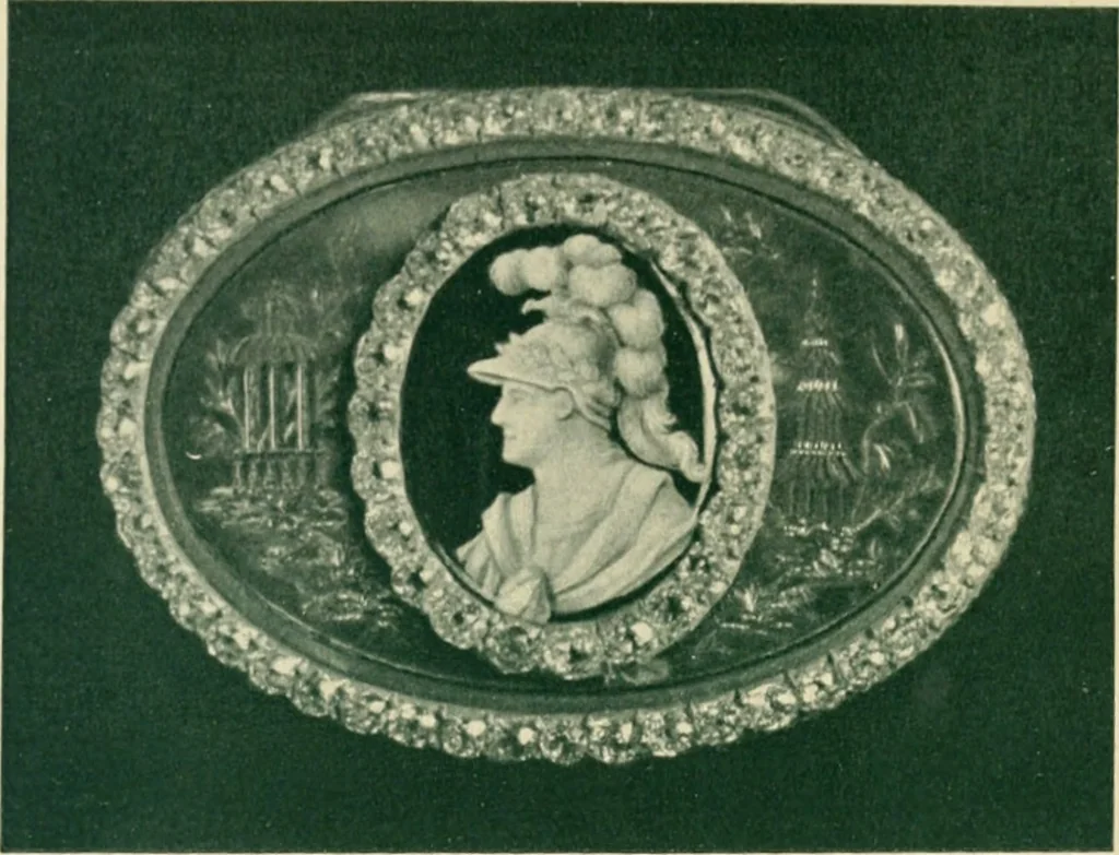 An illustration from Alfavitny ukazatel s.-peterburgskikh zolotykh i serebrianykh diel masterov, iuvelirov, graverov i proch., 1714-1814, 1907, leaf 77
