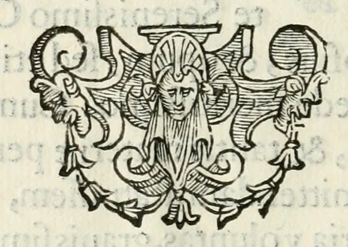 An illustration from Alfonsi Saxi i. v. d. Mvtin. aqvarii comitis oratio in fvnere ser.mi Alfonsi II. Ferrariae dvcis, &c. : habita Mvtinae, in ecclesia cathedrali pridie idvs Ianvarii, 1599, leaf 6