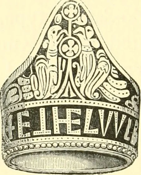 An illustration from The Alfred jewel: an historical essay, 1901, leaf 189