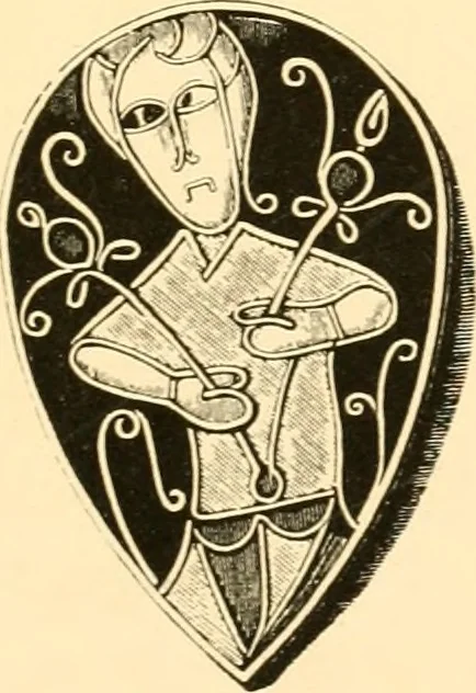 An illustration from The Alfred jewel: an historical essay, 1901, leaf 214