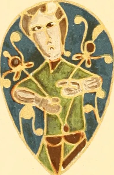 An illustration from The Alfred jewel: an historical essay, 1901, leaf 7