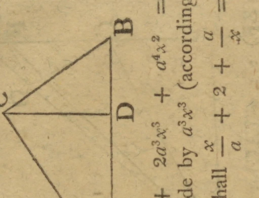 An illustration from A treatise of algebra: wherein the principles are demonstrated ... To which is added, the geometrical construction of a great number of linear and plane problems .., 1809, leaf 302