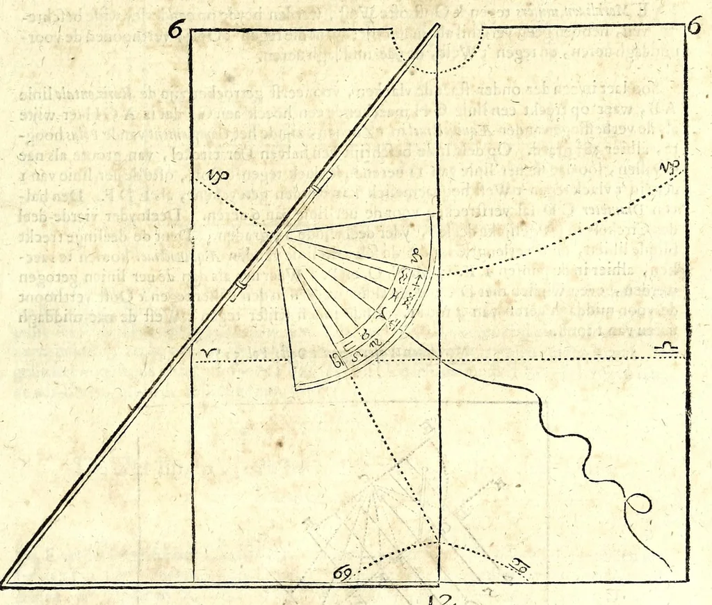 An illustration from Algemeene manier tot de practijck-oeffeningh der sonne-wysers : uyt d'onfeylbare gronden derselve wetenschap, kort en klaerlijck voorgestelt, en in meer dan hondert voor-beelden vertoont : leerende op een ligt verstaenlijcke wijse ..., 1675, leaf 69