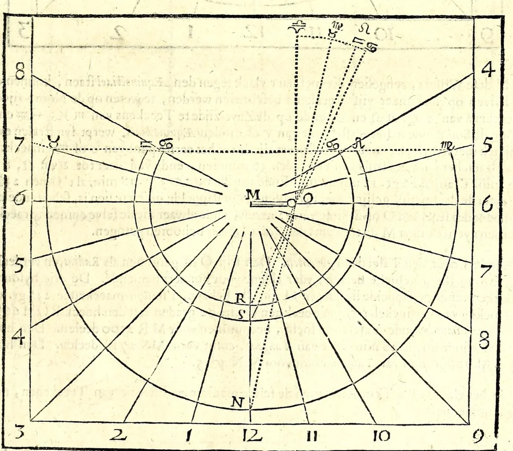 An illustration from Algemeene manier tot de practijck-oeffeningh der sonne-wysers : uyt d'onfeylbare gronden derselve wetenschap, kort en klaerlijck voorgestelt, en in meer dan hondert voor-beelden vertoont : leerende op een ligt verstaenlijcke wijse ..., 1675, leaf 83
