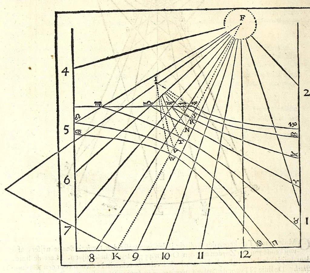 An illustration from Algemeene manier tot de practijck-oeffeningh der sonne-wysers : uyt d'onfeylbare gronden derselve wetenschap, kort en klaerlijck voorgestelt, en in meer dan hondert voor-beelden vertoont : leerende op een ligt verstaenlijcke wijse ..., 1675, leaf 98