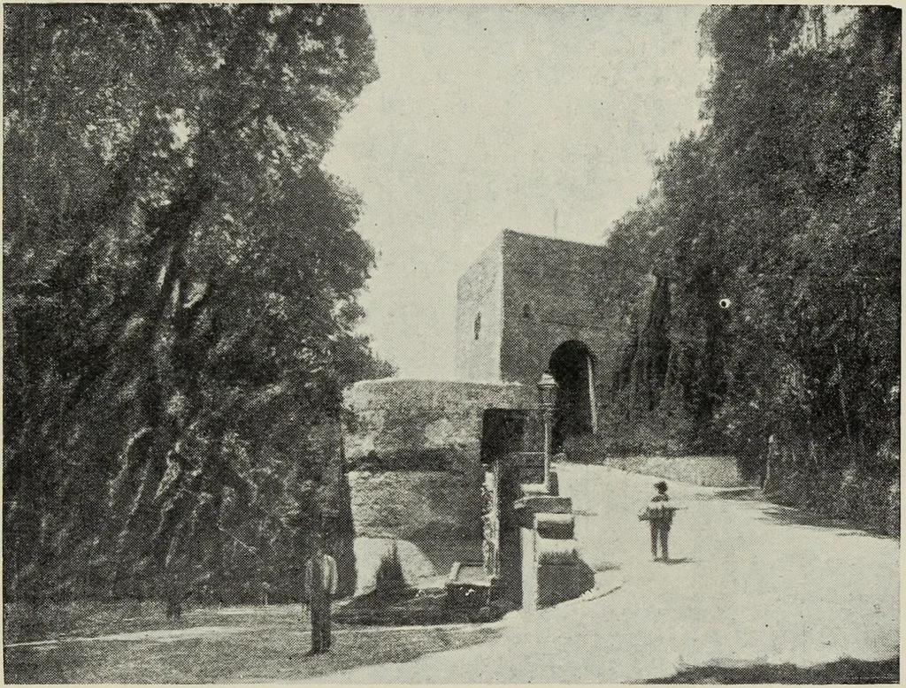 An illustration from The Alhambra, being a brief record of the Arabian conquest of the Peninsula, 1907, leaf 100