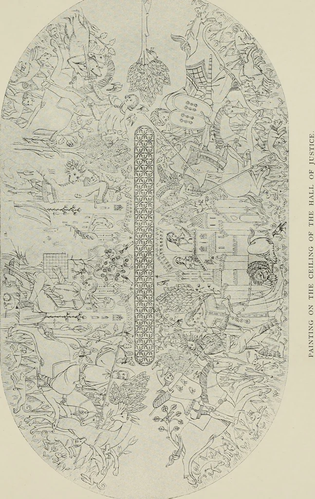 An illustration from The Alhambra, being a brief record of the Arabian conquest of the Peninsula, 1907, leaf 122