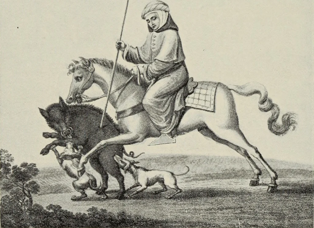 An illustration from The Alhambra, being a brief record of the Arabian conquest of the Peninsula, 1907, leaf 126