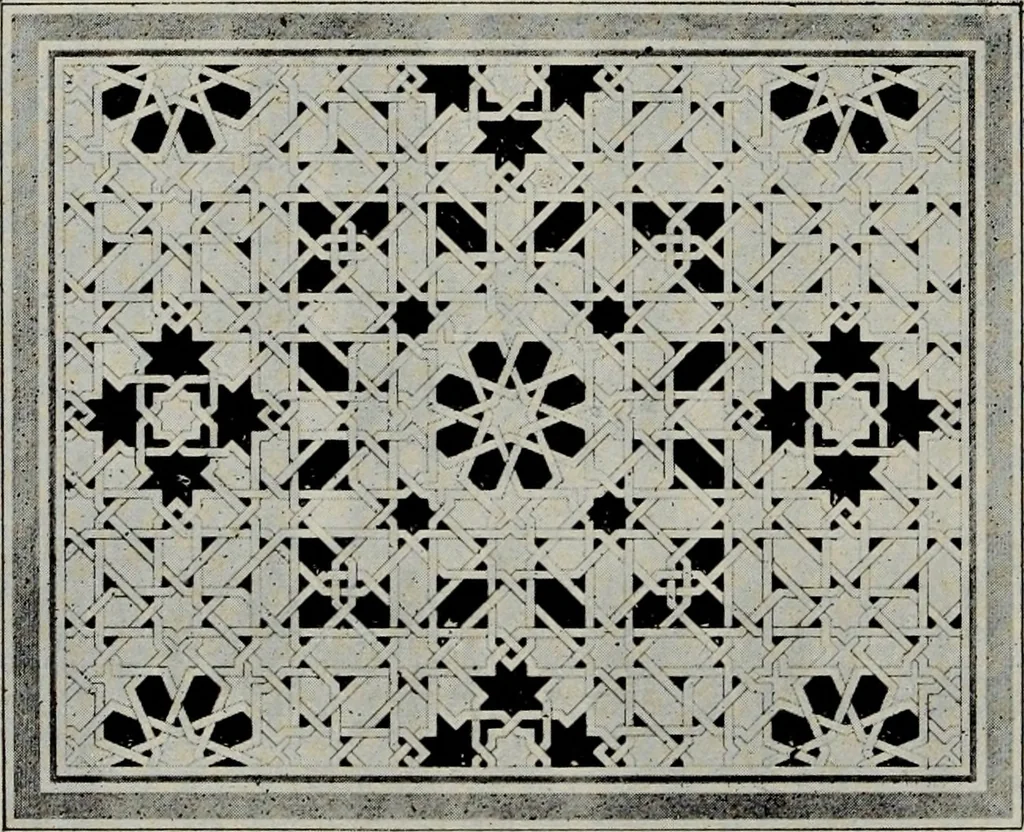 An illustration from The Alhambra, being a brief record of the Arabian conquest of the Peninsula, 1907, leaf 179