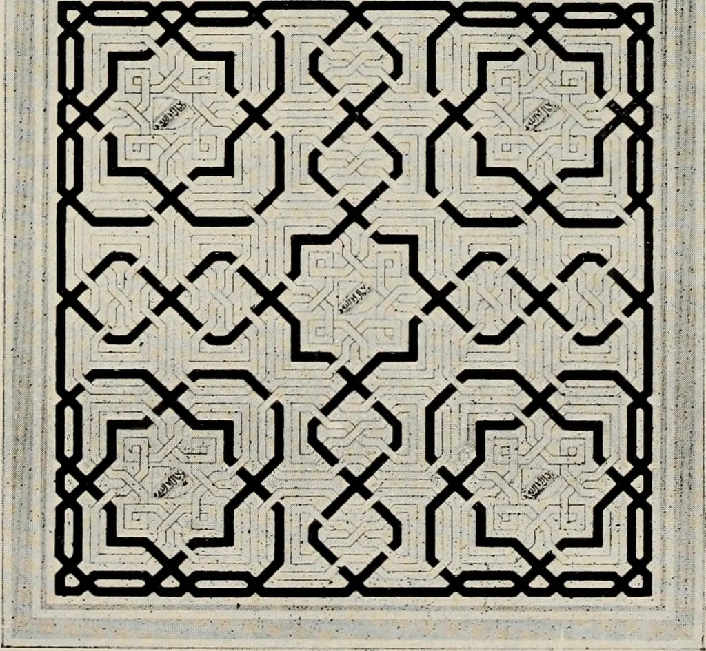 An illustration from The Alhambra, being a brief record of the Arabian conquest of the Peninsula, 1907, leaf 180