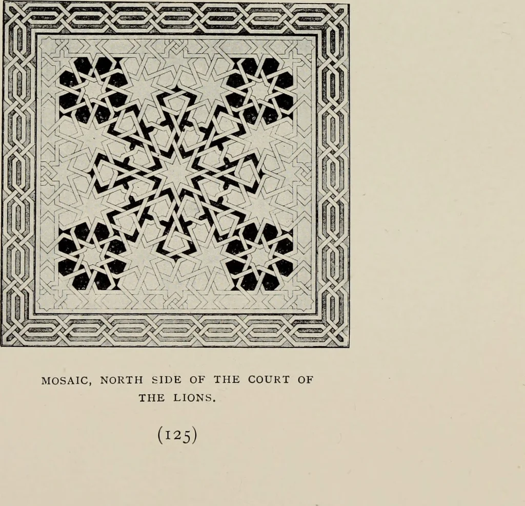 An illustration from The Alhambra, being a brief record of the Arabian conquest of the Peninsula, 1907, leaf 220