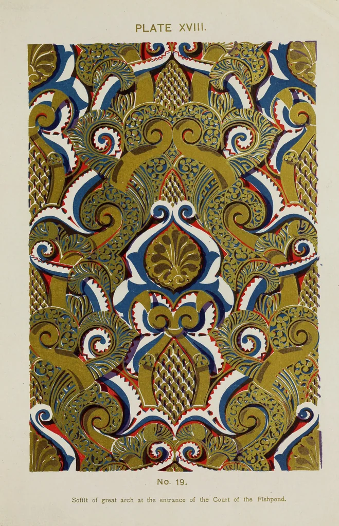 An illustration from The Alhambra, being a brief record of the Arabian conquest of the Peninsula, 1907, leaf 226