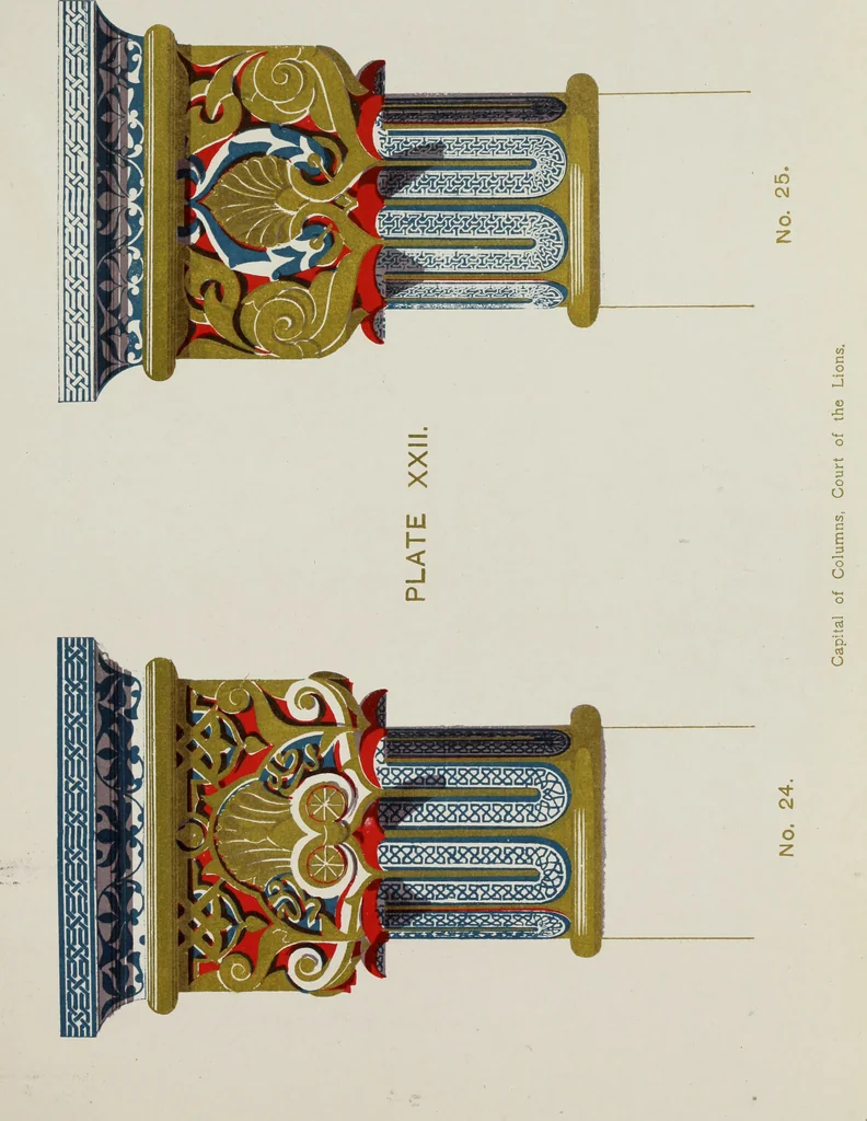 An illustration from The Alhambra, being a brief record of the Arabian conquest of the Peninsula, 1907, leaf 234