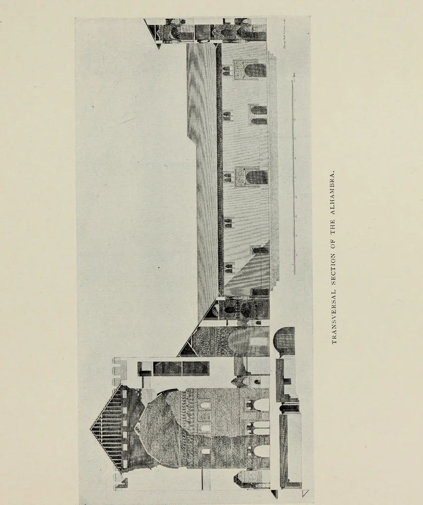 An illustration from The Alhambra, being a brief record of the Arabian conquest of the Peninsula, 1907, leaf 240