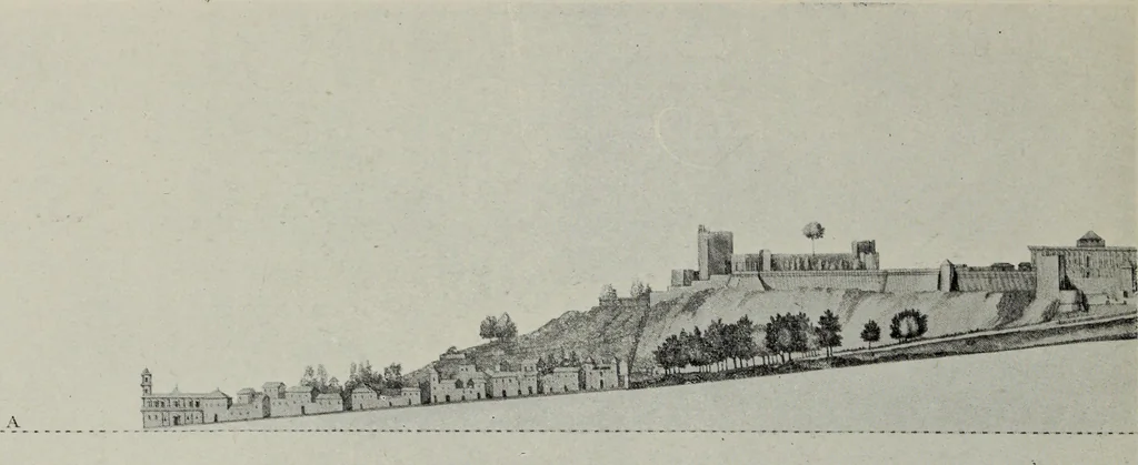 An illustration from The Alhambra, being a brief record of the Arabian conquest of the Peninsula, 1907, leaf 241