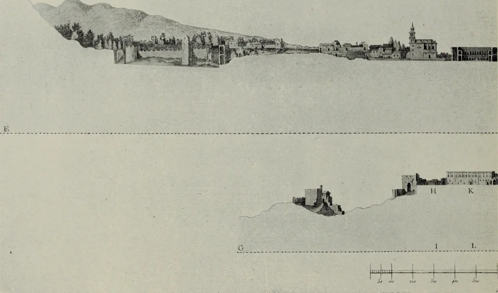 An illustration from The Alhambra, being a brief record of the Arabian conquest of the Peninsula, 1907, leaf 241