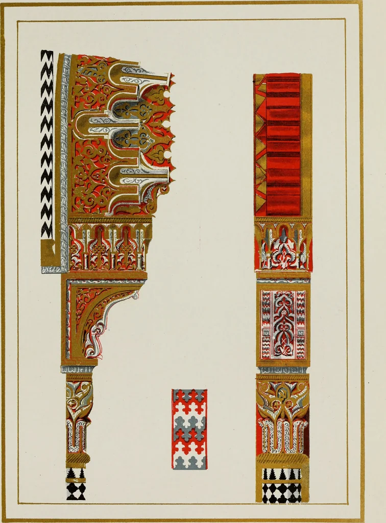 An illustration from The Alhambra, being a brief record of the Arabian conquest of the Peninsula, 1907, leaf 264