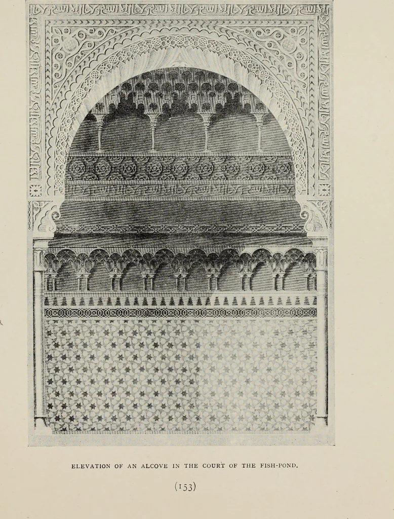 An illustration from The Alhambra, being a brief record of the Arabian conquest of the Peninsula, 1907, leaf 280