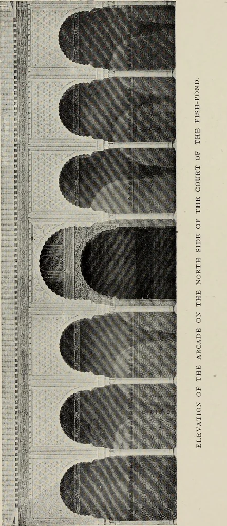 An illustration from The Alhambra, being a brief record of the Arabian conquest of the Peninsula, 1907, leaf 282