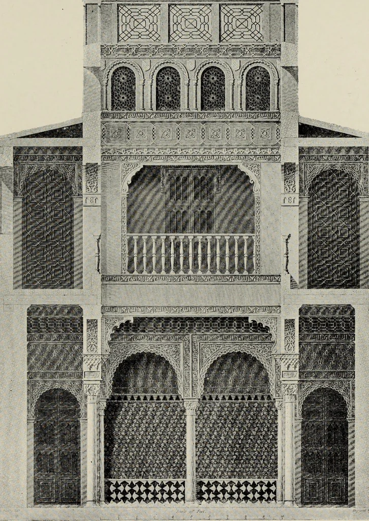 An illustration from The Alhambra, being a brief record of the Arabian conquest of the Peninsula, 1907, leaf 286