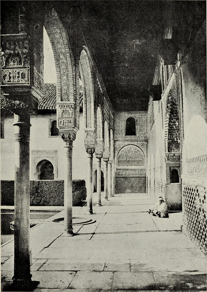 An illustration from The Alhambra, being a brief record of the Arabian conquest of the Peninsula, 1907, leaf 322