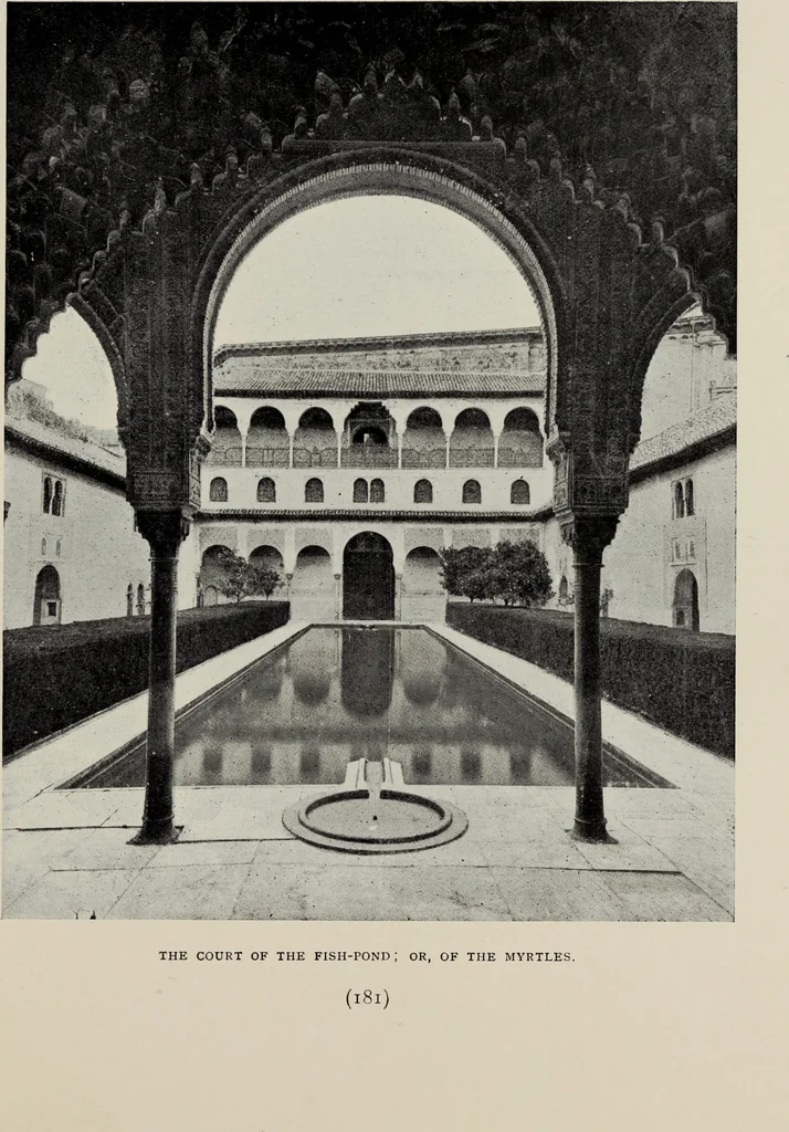 An illustration from The Alhambra, being a brief record of the Arabian conquest of the Peninsula, 1907, leaf 324