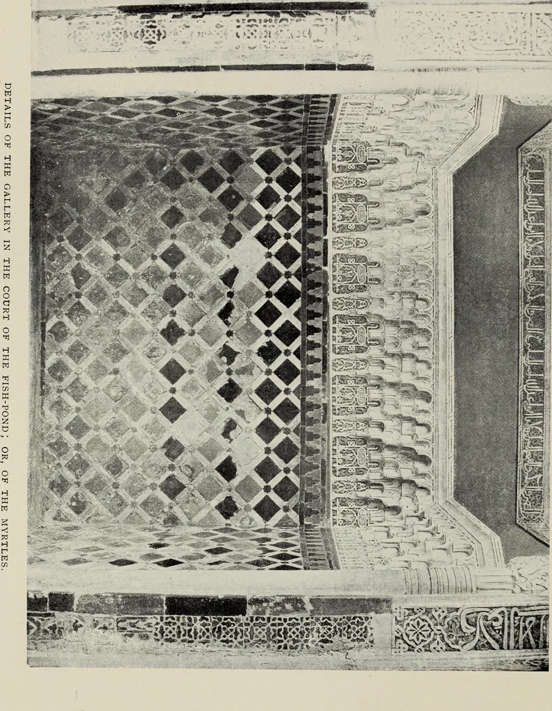 An illustration from The Alhambra, being a brief record of the Arabian conquest of the Peninsula, 1907, leaf 326