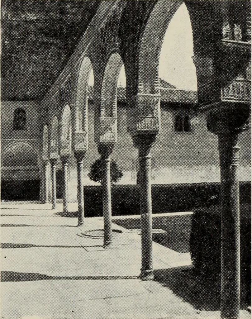 An illustration from The Alhambra, being a brief record of the Arabian conquest of the Peninsula, 1907, leaf 338