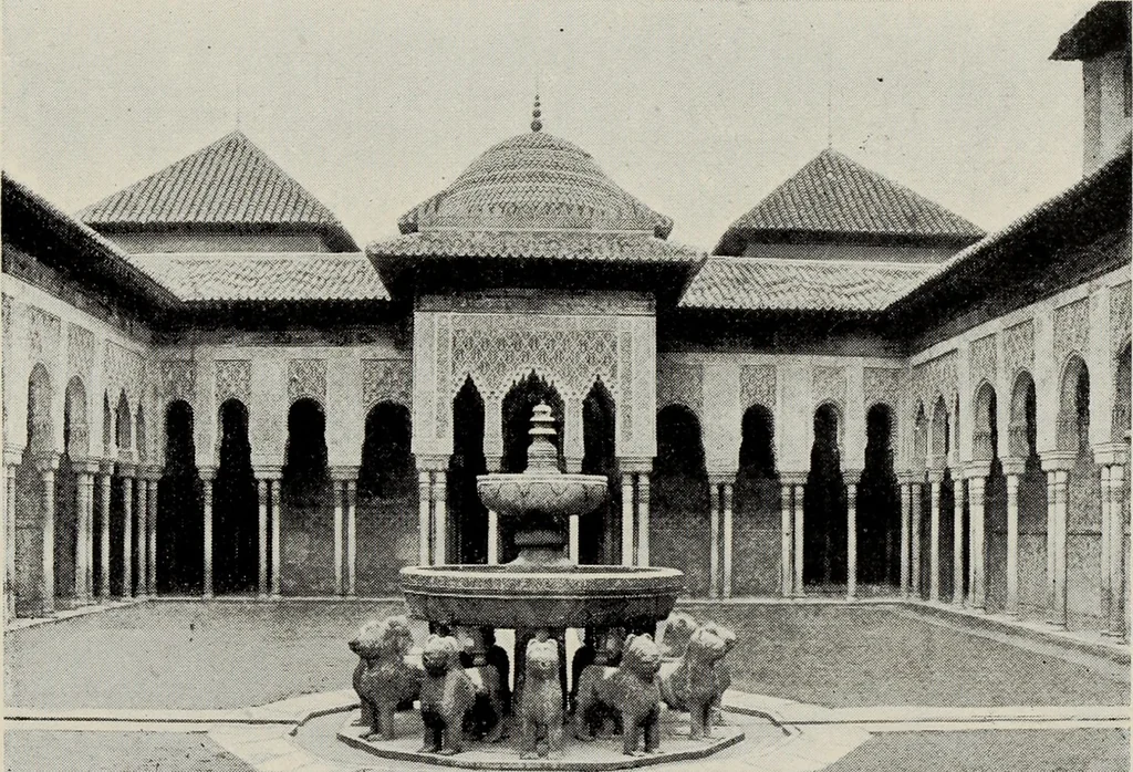 An illustration from The Alhambra, being a brief record of the Arabian conquest of the Peninsula, 1907, leaf 340
